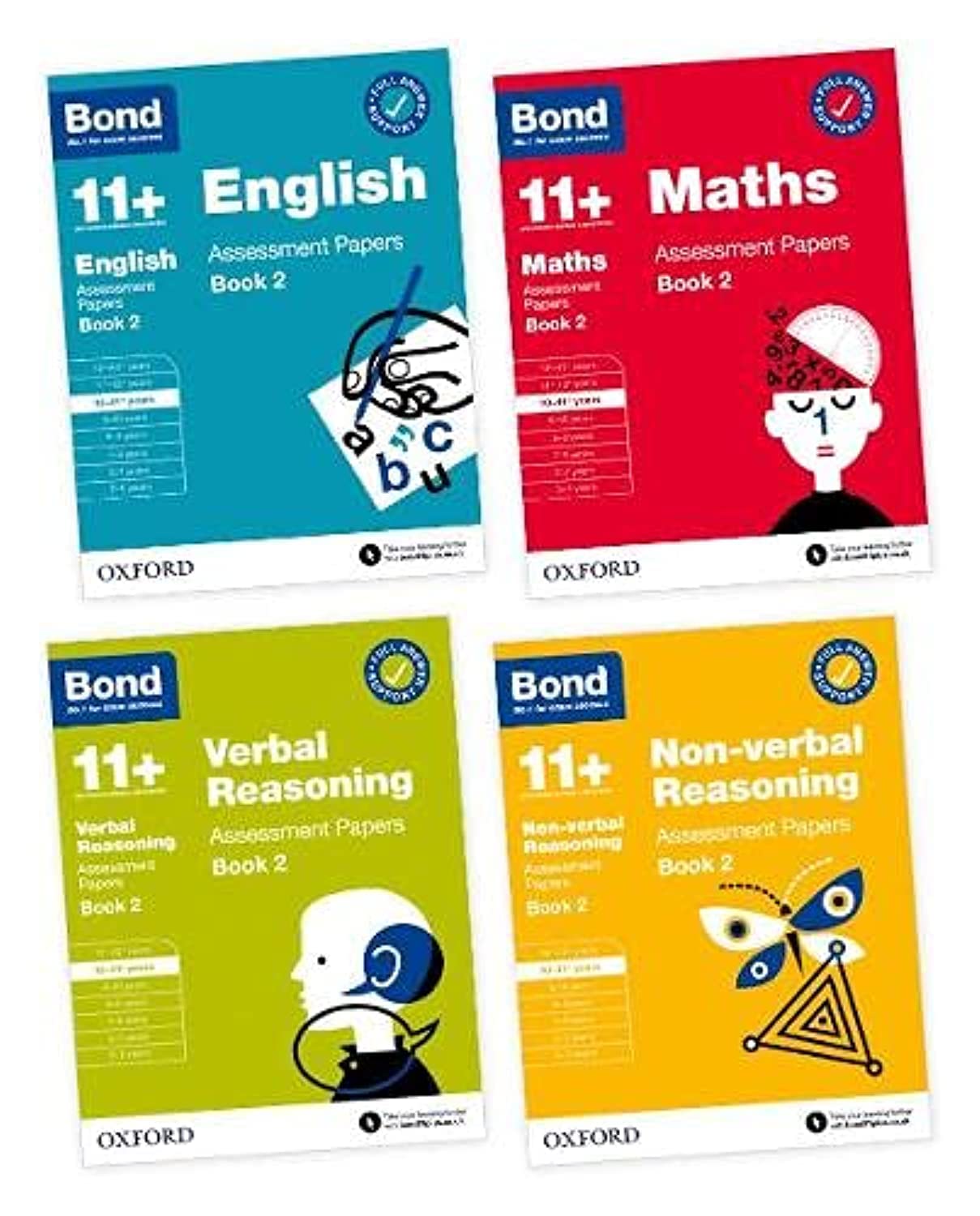 Bond 11+ Assessment Papers 10-11 Years Book 2 Collection 4 Books Set Paperback - Lets Buy Books