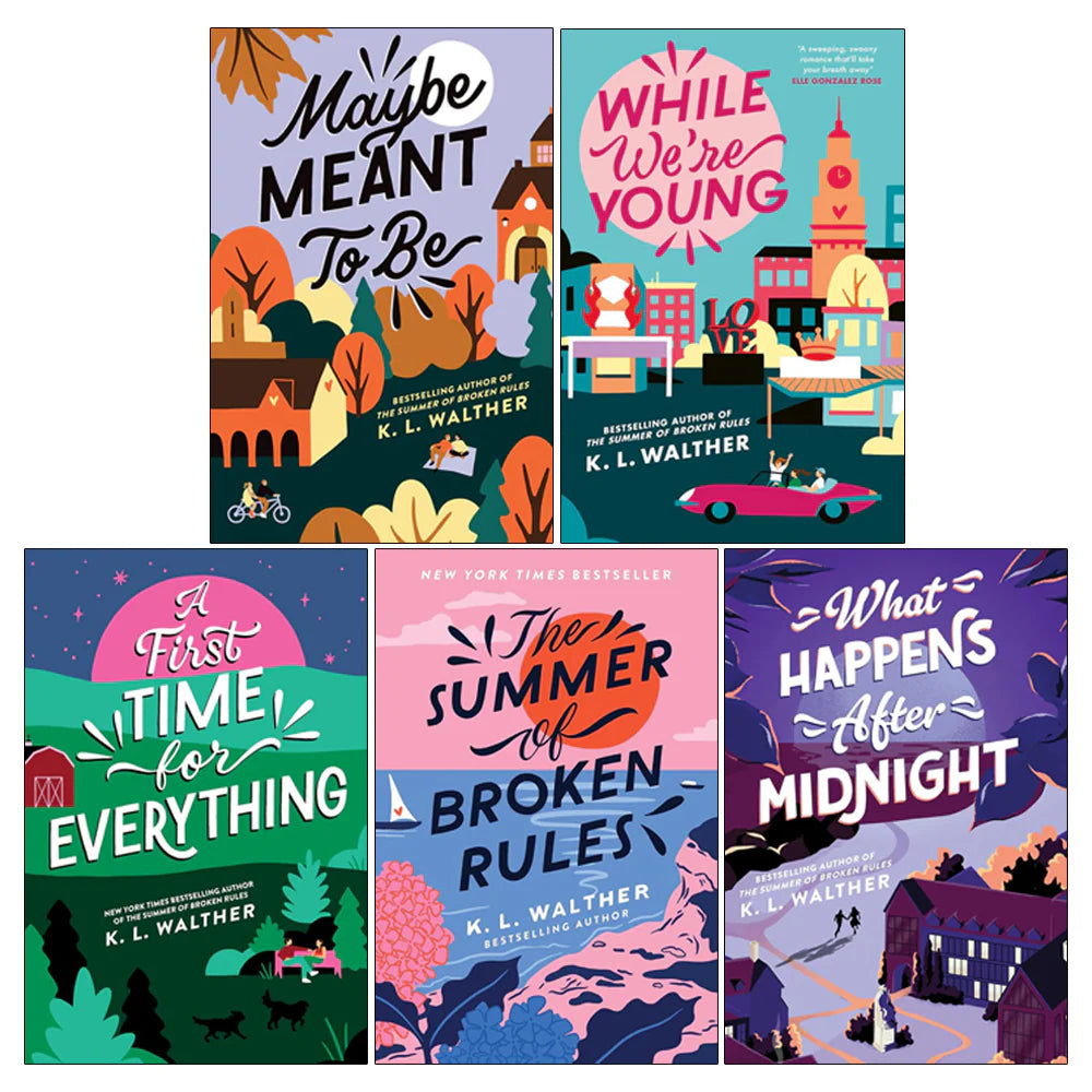 The Summer of Broken Rules Series 5 Books Collection Set by K. L. Walther (While We’re Young, Maybe Meant to Be,What Happens After Midnight, First Time for Everything ,Summer of Broken Rules) by K. L. Walther