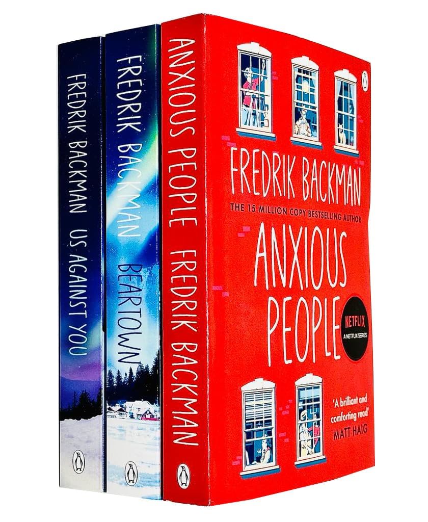 Fredrik Backman 3 Books Collection Set (Anxious People, Us Against You & Beartown) - Lets Buy Books