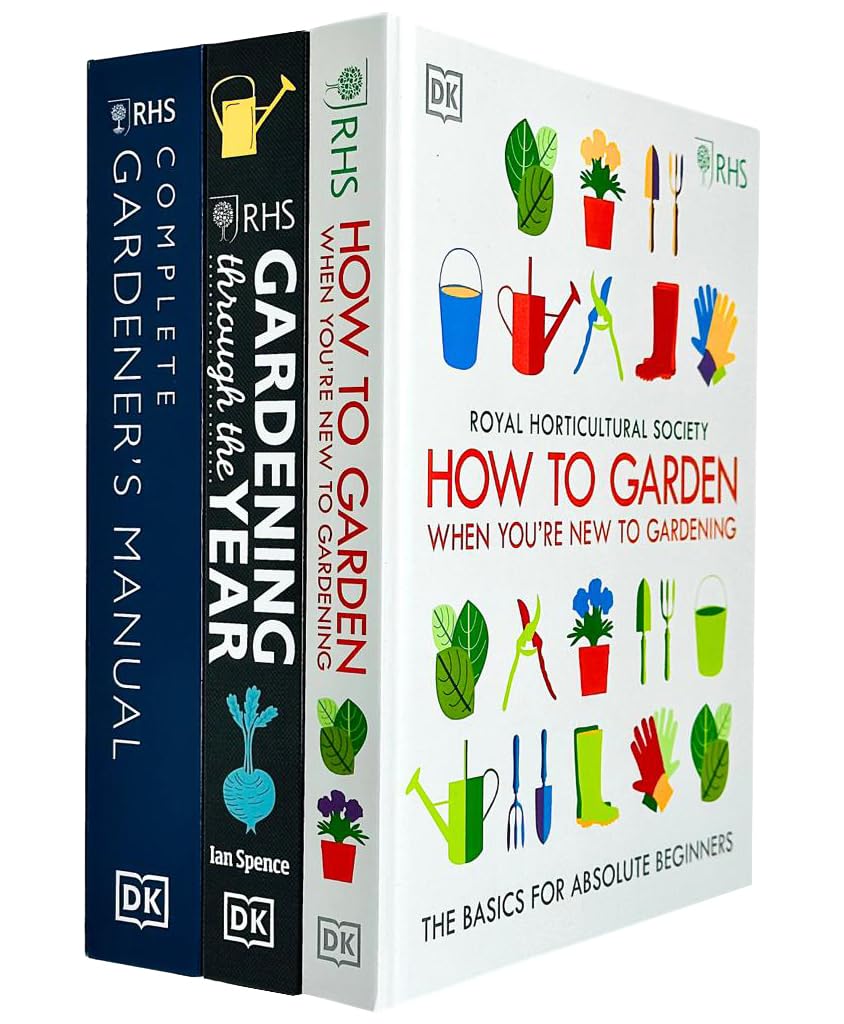 RHS How To Garden, RHS Gardening Through Year, RHS Complete Garden 3 Books Set - Lets Buy Books