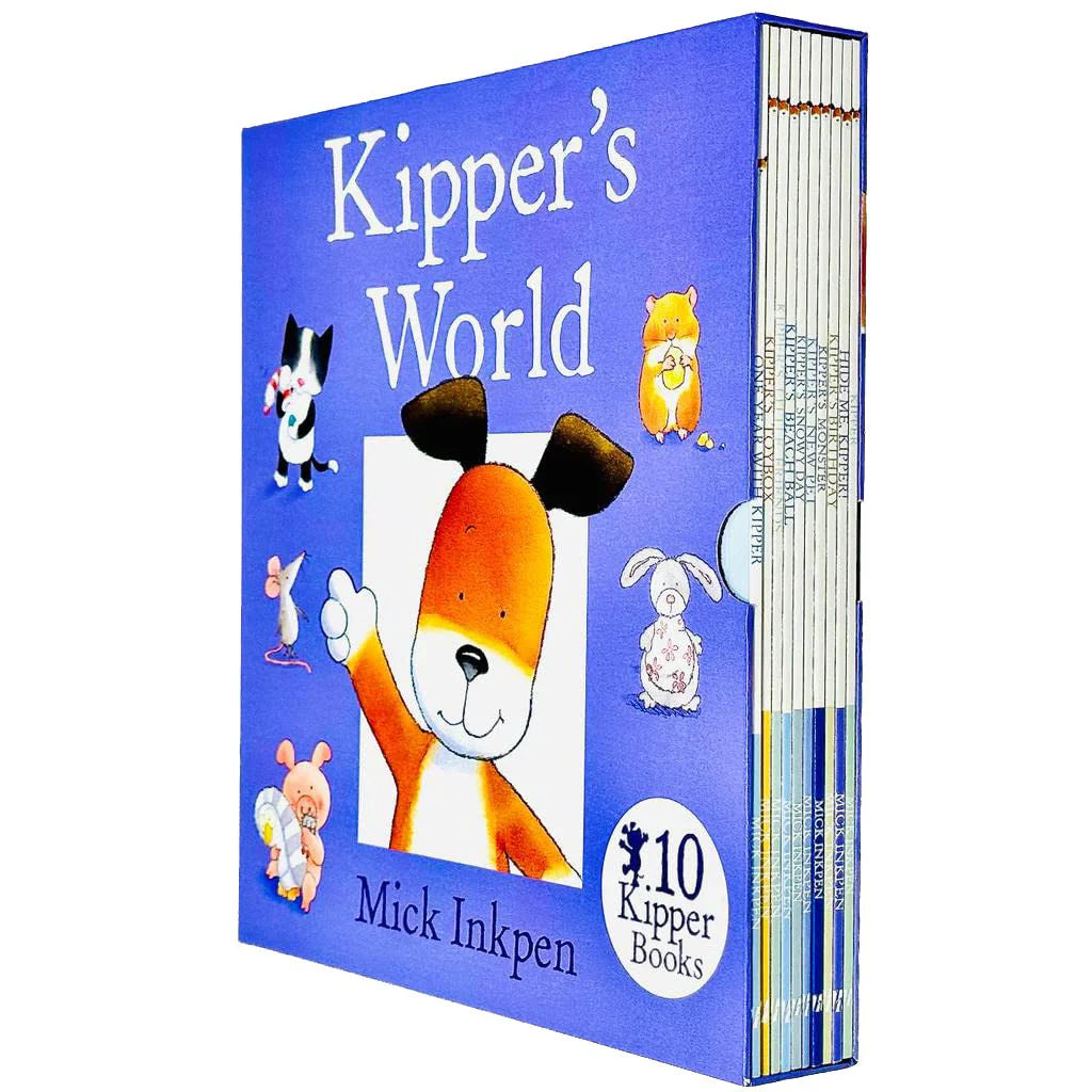 Kipper's World Collection 10 Books Box Set By Mick Inkpen (Kipper, Birthday, Beach Ball, Hide Me) - Lets Buy Books