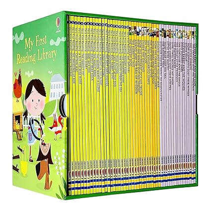 Usborne My Very First Reading Library 50 Books Set Collection Pack Early Level 1 and 2 - Lets Buy Books