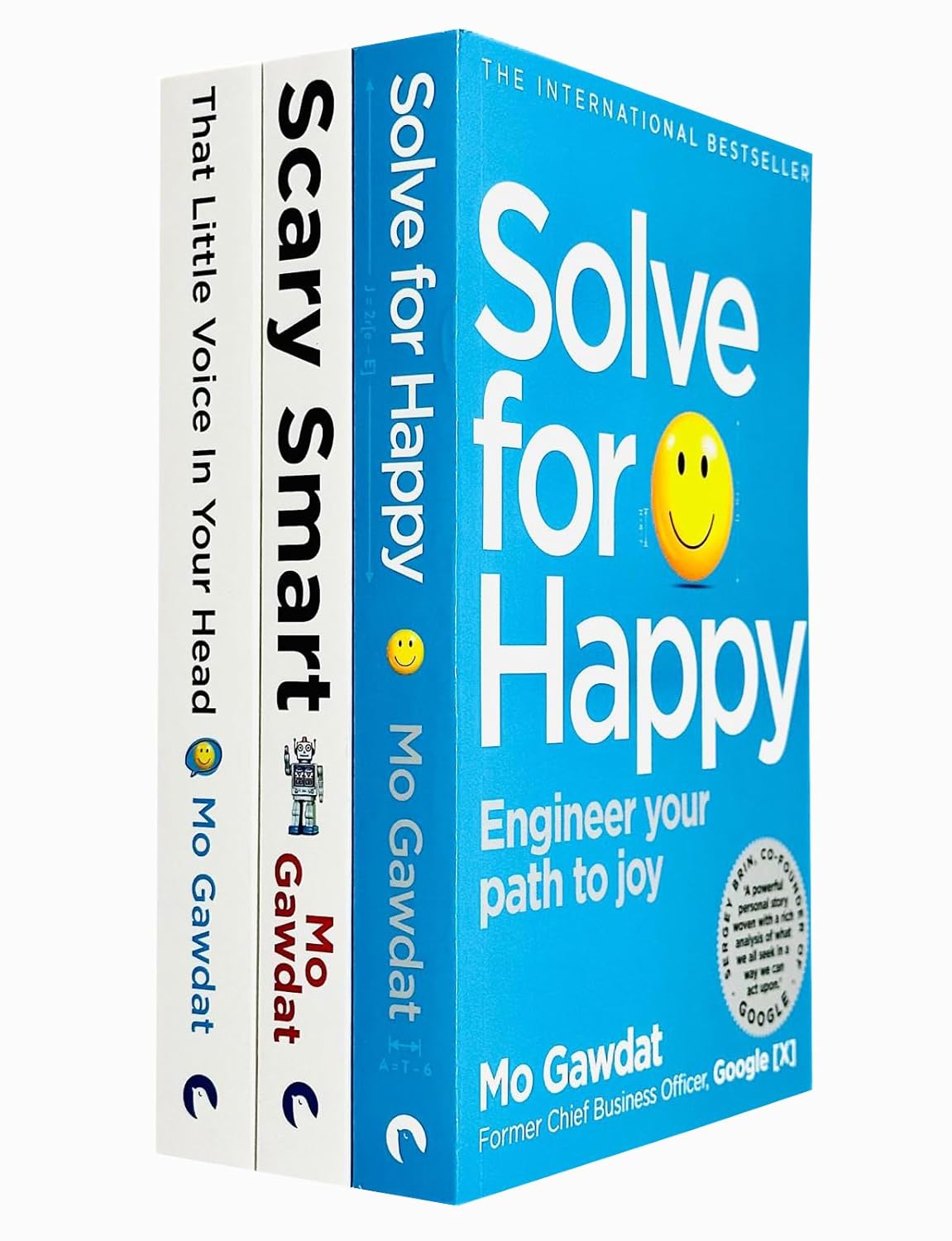 Mo Gawdat Collection 3 Books Set (That Little Voice In Your Head, Solve For Happy, Scary Smart) - Lets Buy Books