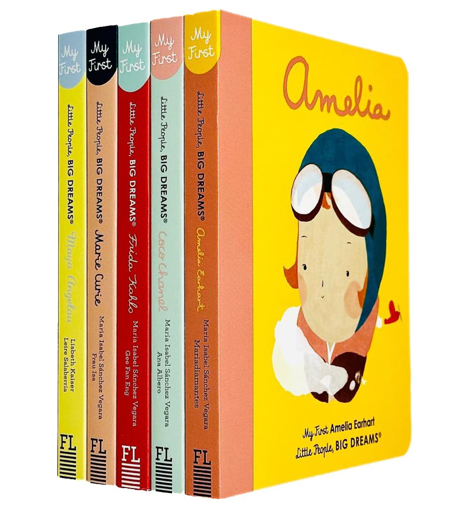 Little people, big dreams series 1 : 5  Books Collection Set ( Ages 7-9 ) Board Book - Lets Buy Books