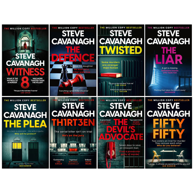 Eddie Flynn Series 8 Books Collection Set by Steve Cavanagh (The Defence, The Plea, The Liar) - Lets Buy Books