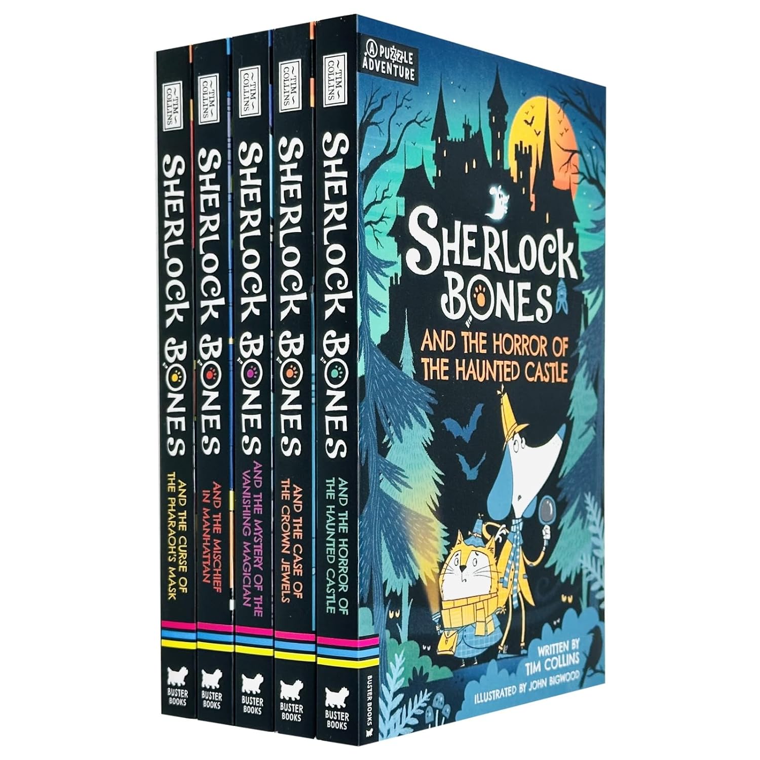 Adventures of Sherlock Bones by Tim Collins 5 Books Set - Fiction - Paperback - Lets Buy Books