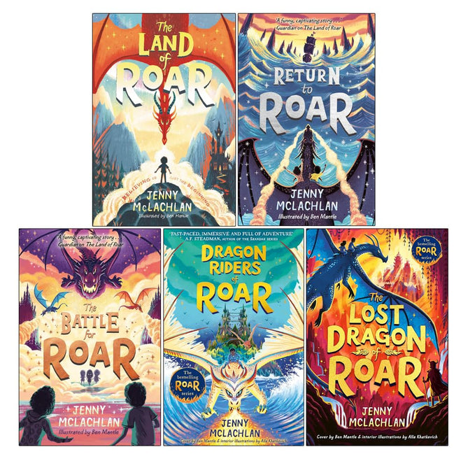 The Land of Roar Series 1-5 Books Collection Set by Jenny McLachlan (The Land of Roar, Return to Roar, The Battle for Roar & More) - Lets Buy Books