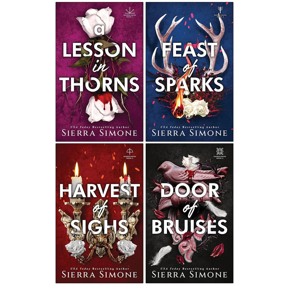 Thornchapel Series 4 Books Collection Set By Sierra Simone (A Lesson in Thorns) by Sierra Simone