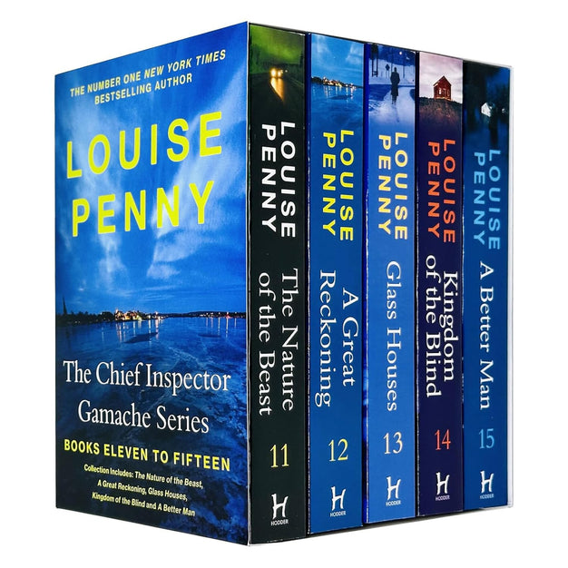 Chief Inspector Gamache Book Series 11-15 Collection 5 Books Set (The Nature of the Beast, A Great Reckoning, Glass Houses, Kingdom of the Blind, A Better Man) by Louise Penny