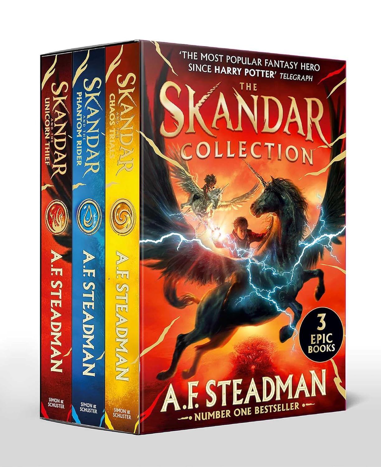 Skandar Collection by A.F. Steadman 3 Books Box Set - Young Adult - Paperback - Lets Buy Books