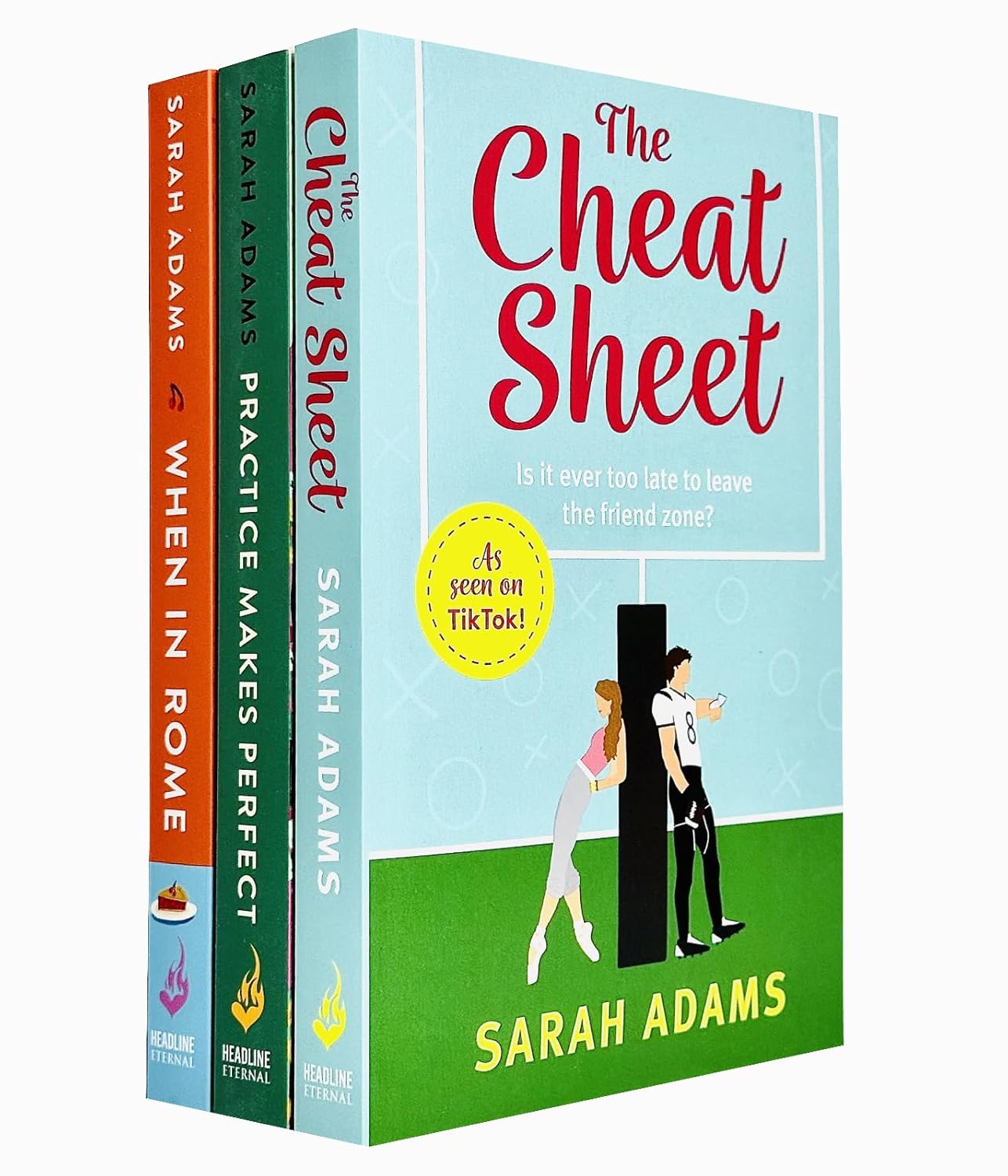 Sarah Adams Collection 3 Books Set (Cheat Sheet, When in Rome & Practice Makes Perfect) - Lets Buy Books