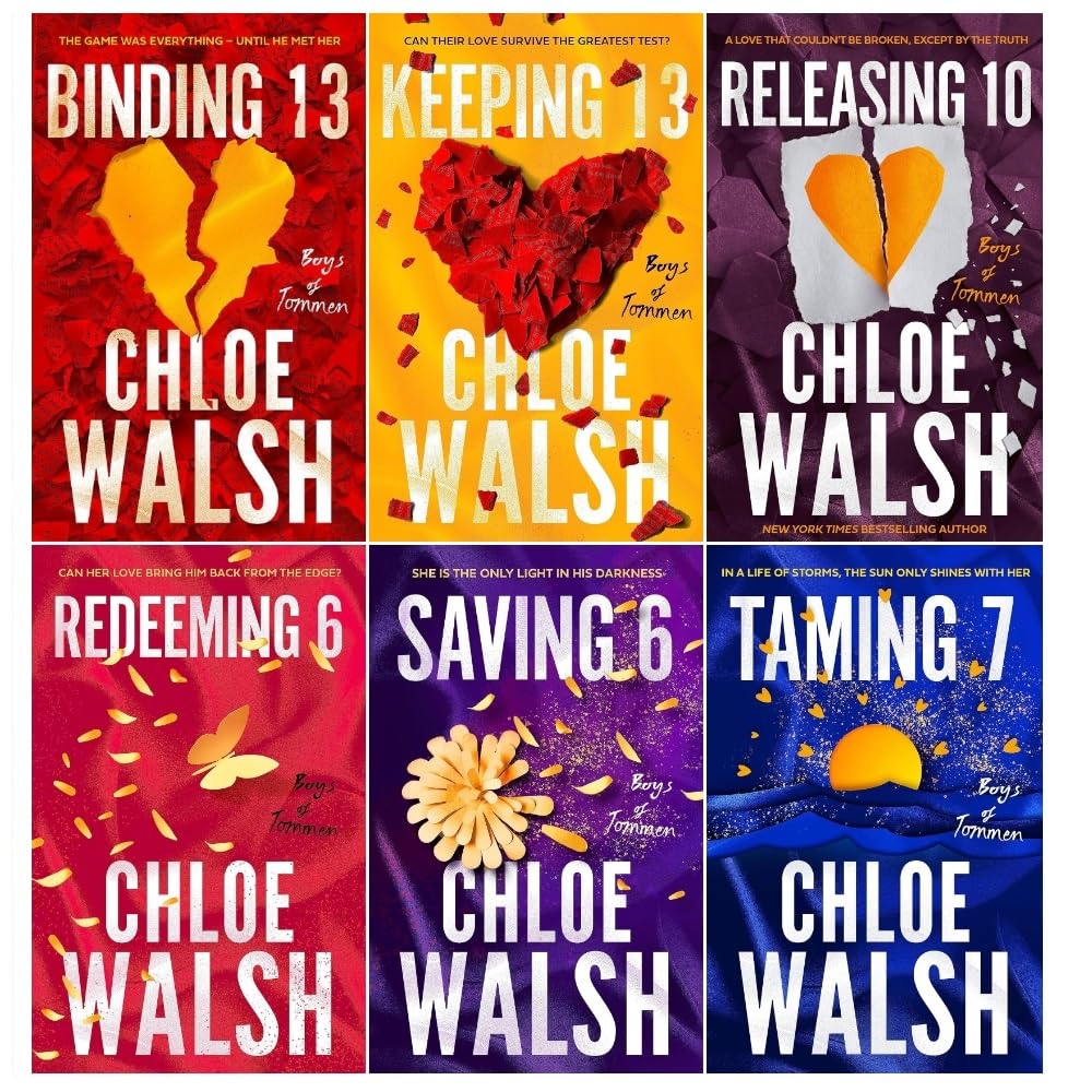 Boys of Tommen Series 6 Books Collection Set By Chloe Walsh Keeping 13, Saving 6, Taming 7 - Lets Buy Books