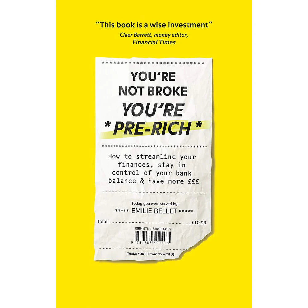 You're Not Broke You're Pre-Rich Emilie Bellet Book - Lets Buy Books