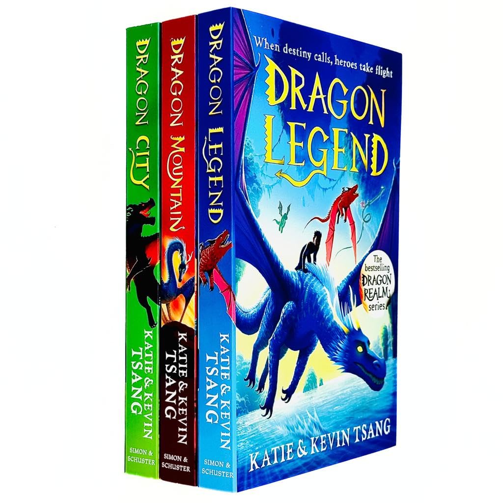 Dragon Realm Series Books 1 - 3 Collection Set By Katie & Kevin Tsang Dragon Legend - Lets Buy Books