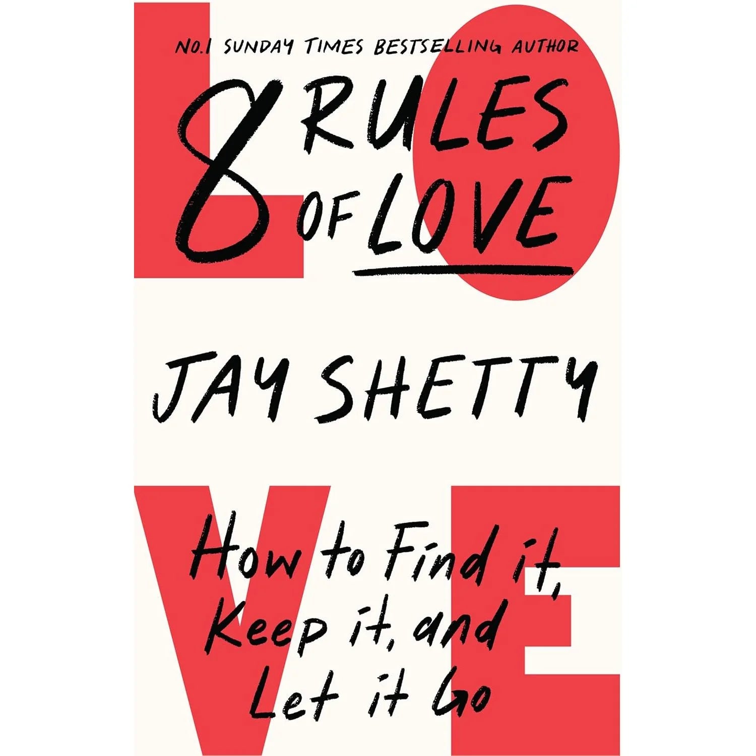 8 Rules of Love by Jay Shetty - Hardback front cover, Thorsons edition