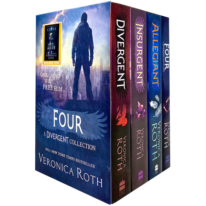 Divergent Series Collection 4 Books Box Set by Veronica Roth (Divergent, Insurgent, Allegiant & Four) - Lets Buy Books