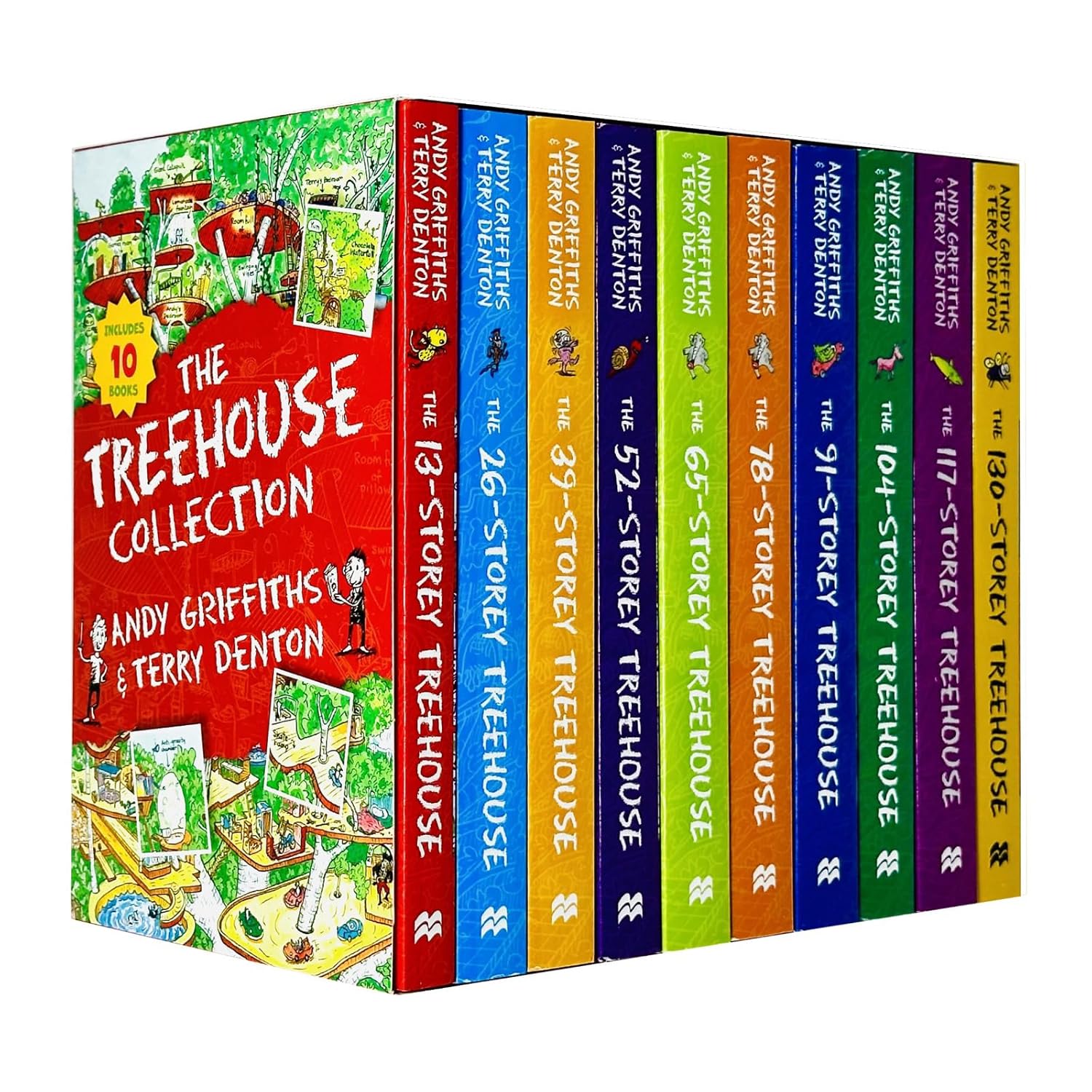 The Treehouse Storey Books 1 - 10 Collection Set by Andy Griffiths & Terry Denton - Lets Buy Books
