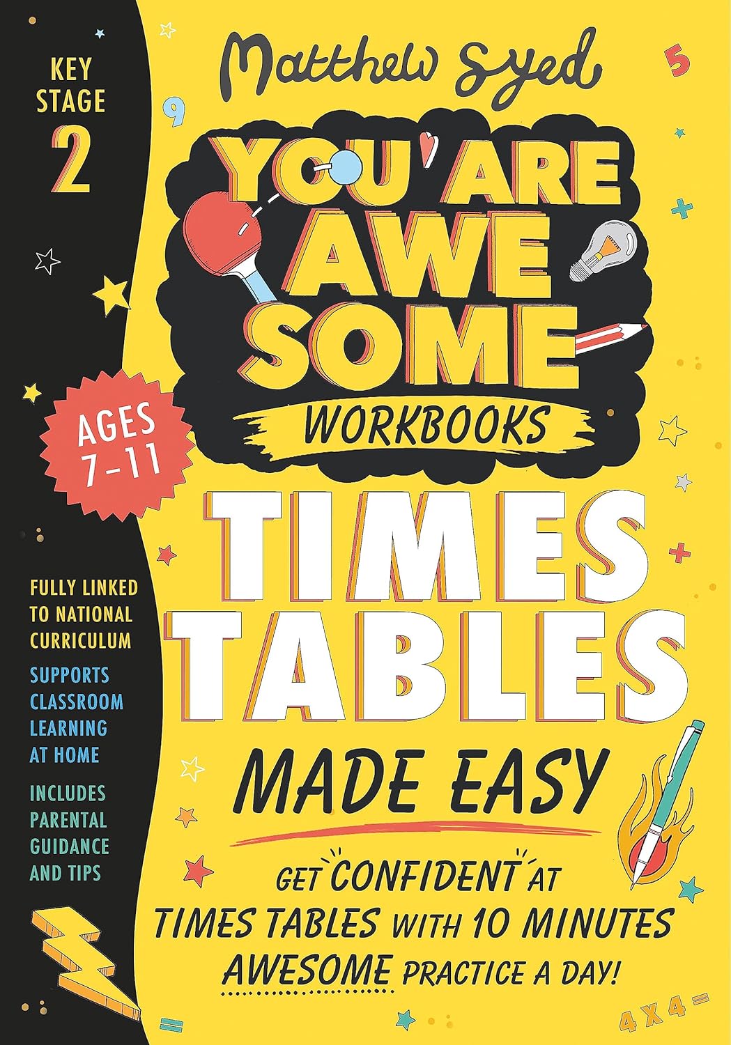 Times Tables Made Easy: Get confident at times tables with 10 minutes by Matthew Syed - Lets Buy Books