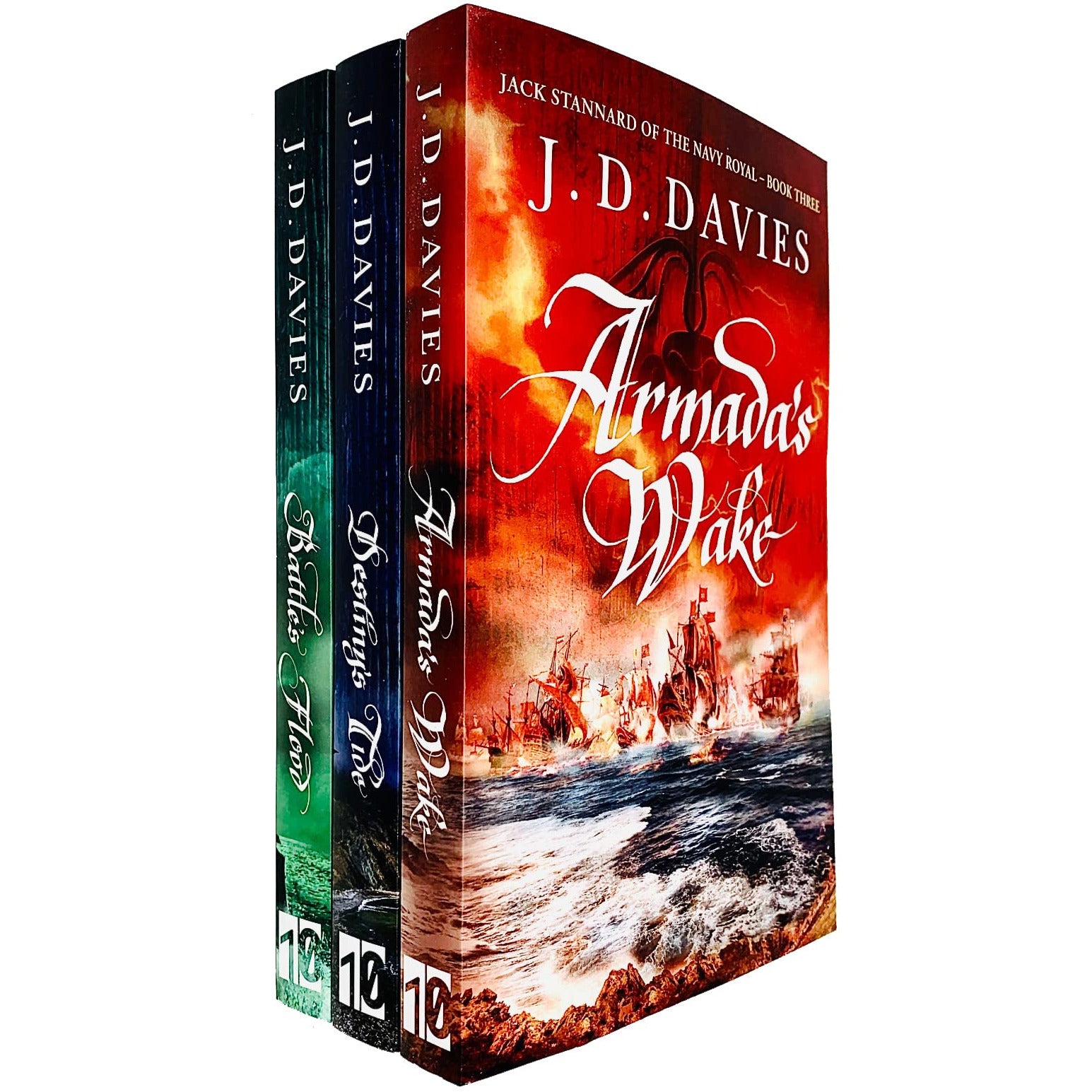 J D Davies 3 Books Collection Set (Destiny's Tide, Battle's Flood, Armada's Wake) - Lets Buy Books