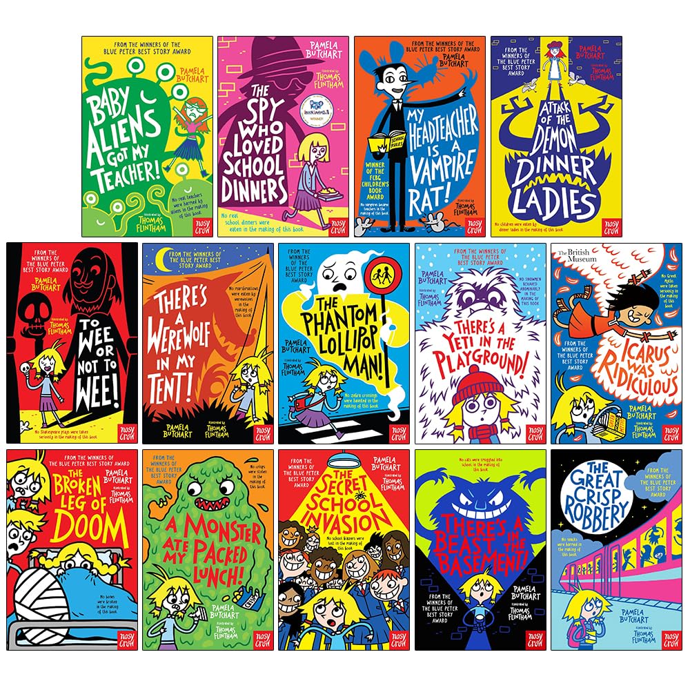 Baby Aliens Series 14 Books Set by Pamela Butchart Spy Who Loved School Dinners, Icarus Was Ridiculous - Lets Buy Books