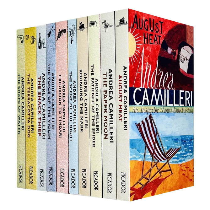Inspector Montalbano Mysteries Series Books 1 - 10 by Andrea Camilleri Paperback - Lets Buy Books