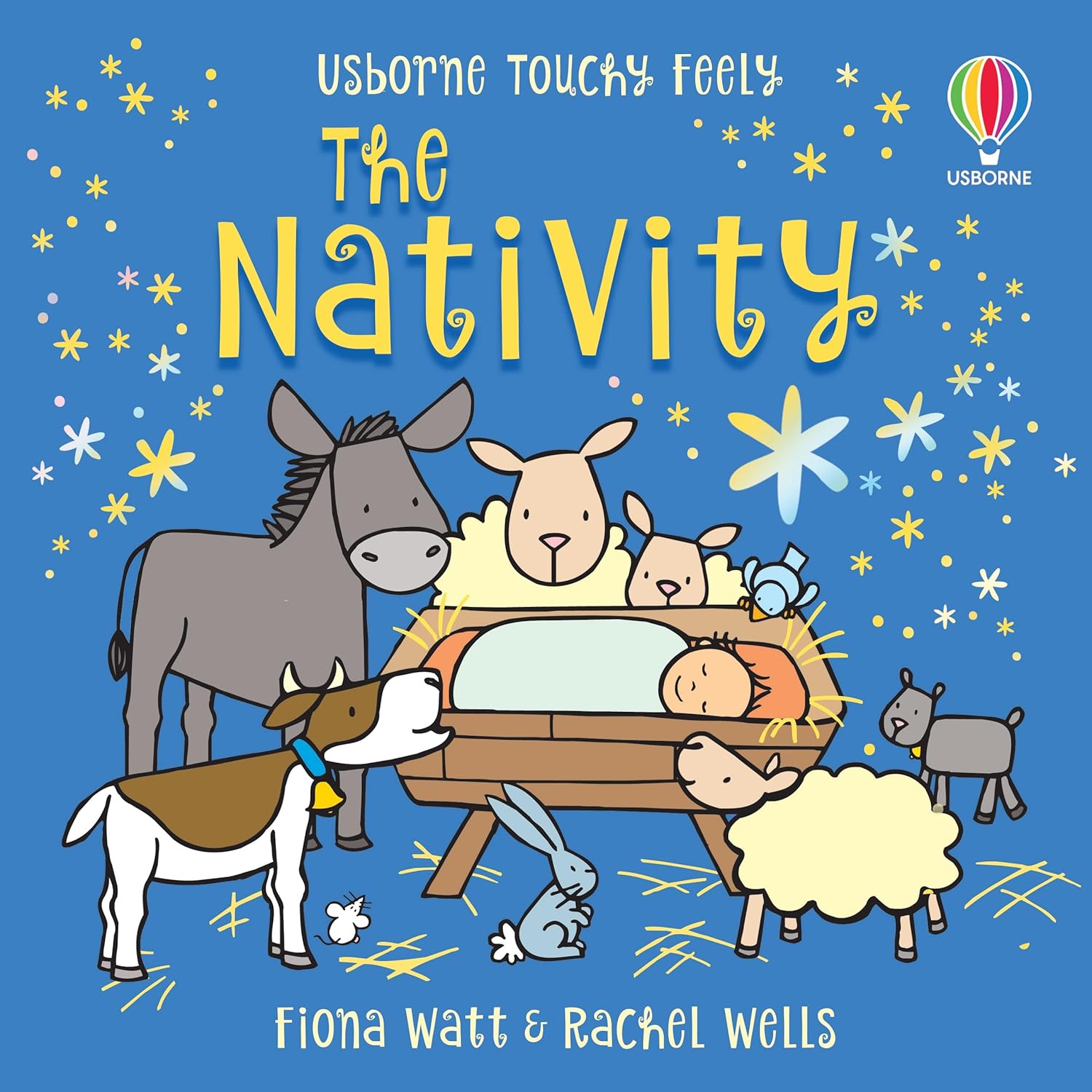 Touchy-Feely Nativity by Rachel Wells - Ages 0-5 - Board Book - Lets Buy Books