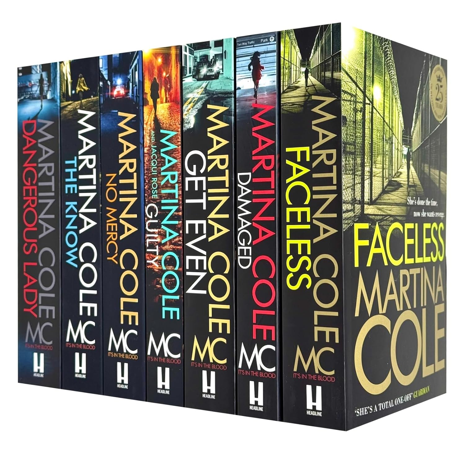 Martina Cole 7 Books Collection Set (Dangerous Lady, The Know, No Mercy, Guilty, Get Even, Damaged & Faceless) - Lets Buy Books