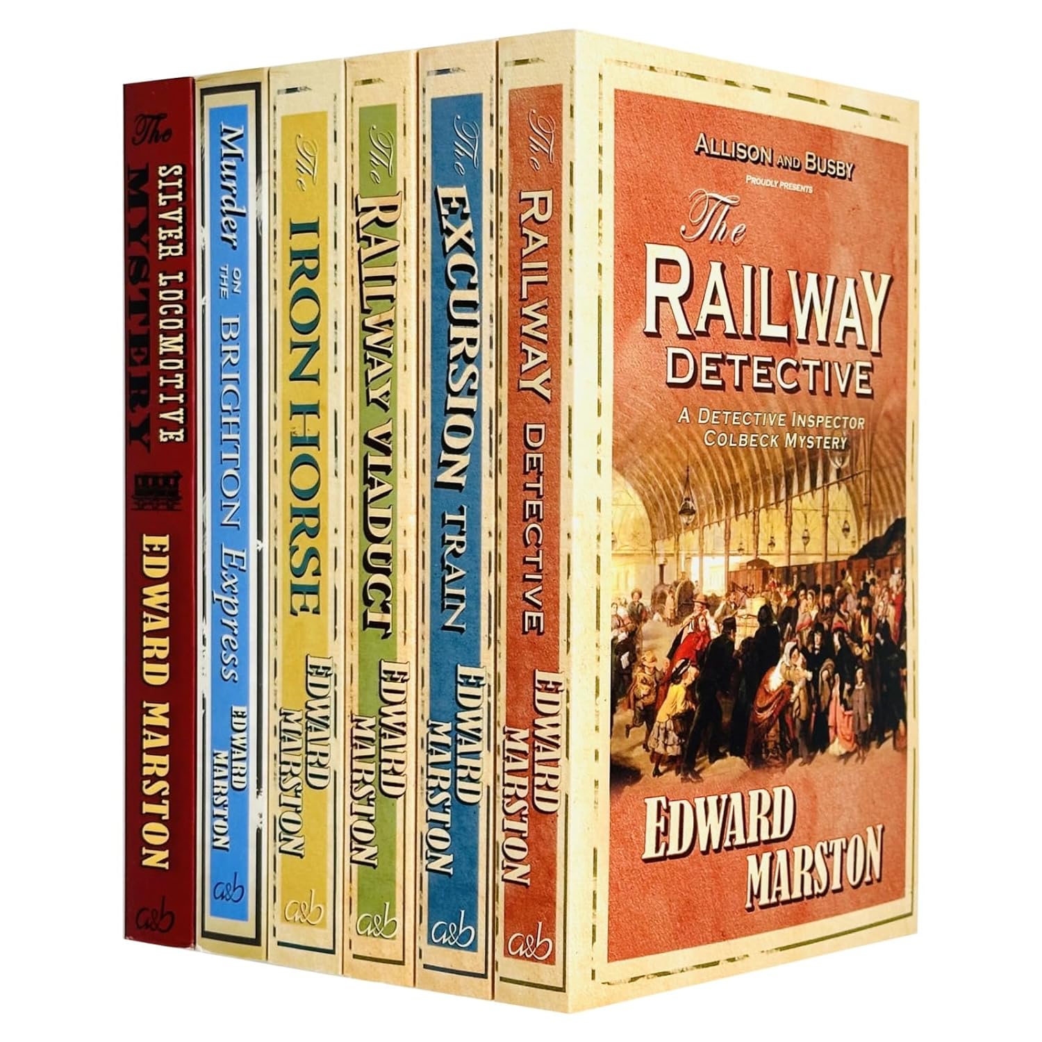 Railway Detective Series 6 Book Set Edward Marston Complete Collection Of Classic Railway Mysteries - Lets Buy Books