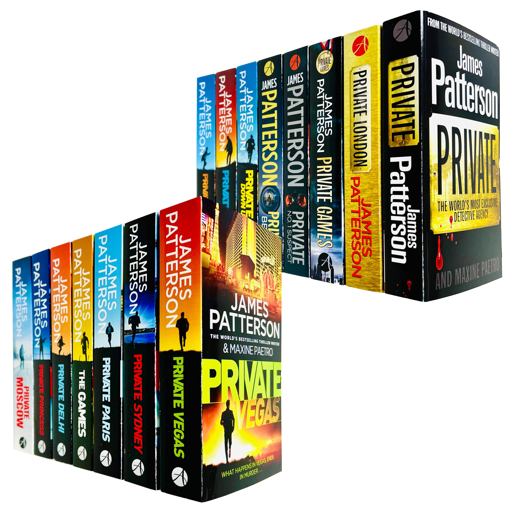 James Patterson Private Series 1-15 Books Collection Set (Private, London, Games, Vegas) - Lets Buy Books