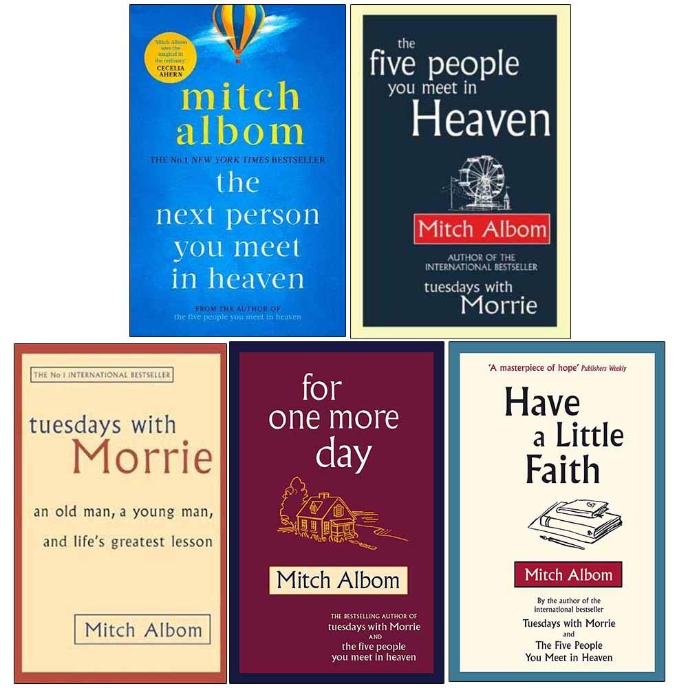 Mitch Albom 5 Books Collection Set (Tuesdays With Morrie, For One More Day, Have A Little Faith) - Lets Buy Books