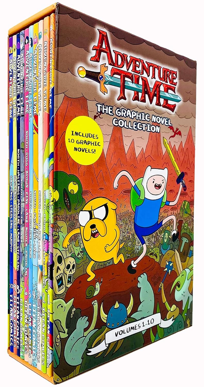 Adventure Time The Graphic Novel Collection Volumes 1 - 10 Books Collection Box Set - Lets Buy Books