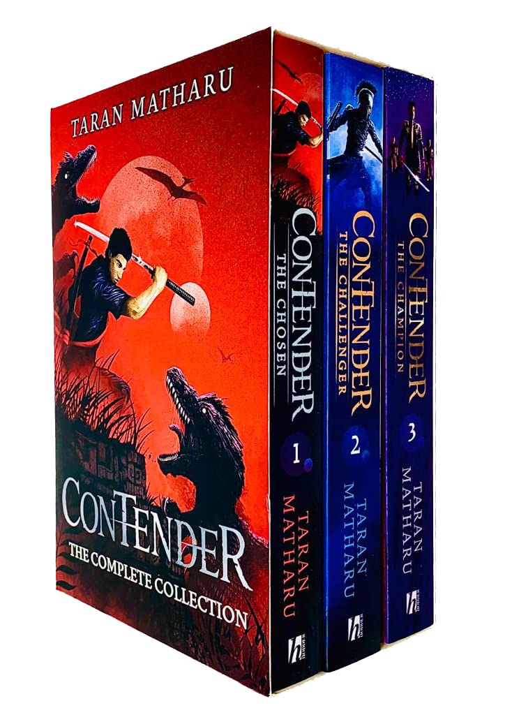 Contender The Complete Collection Series Books 1 -3 Box Set by Taran Matharu Chosen, Challenger, Champion - Lets Buy Books
