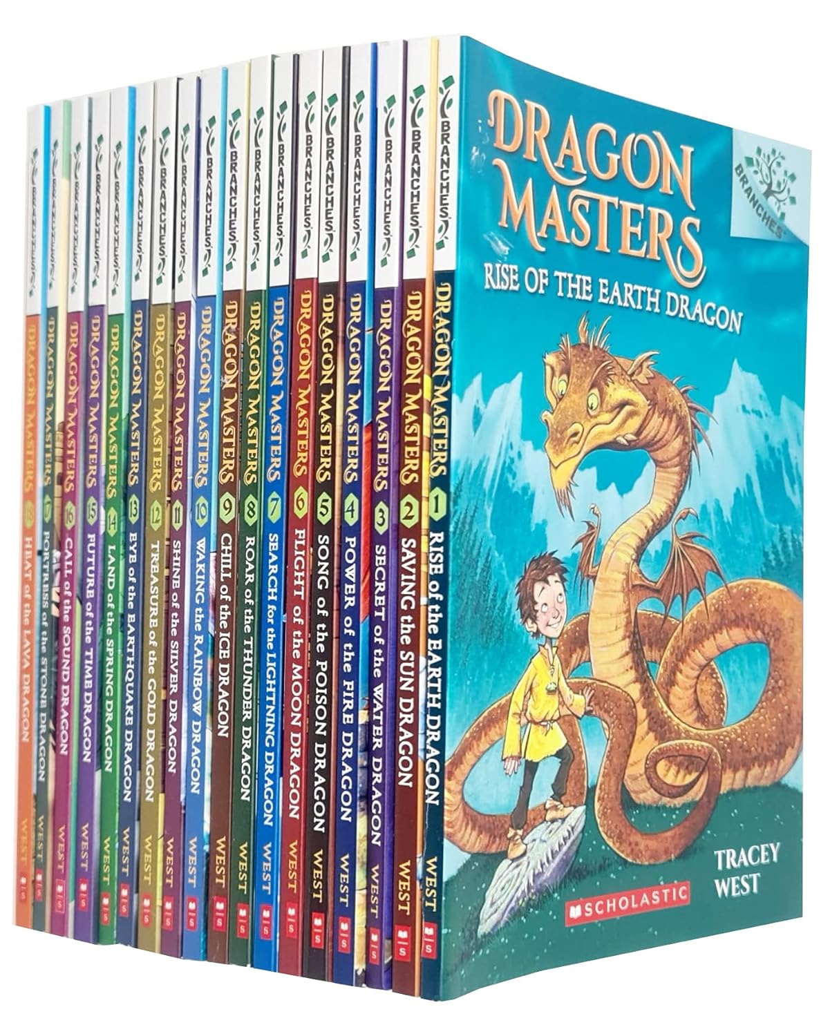 Dragon Masters Series 18 Books Collection Set By Tracey West Rise of Earth Dragon, Saving Sun Dragon - Lets Buy Books