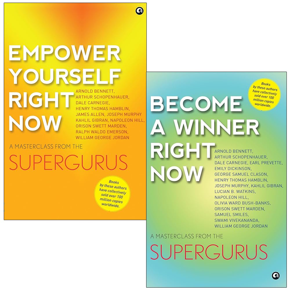 Aleph Book Company 2 Books Set (Empower Yourself Right Now & Become a Winner Right Now) - Lets Buy Books