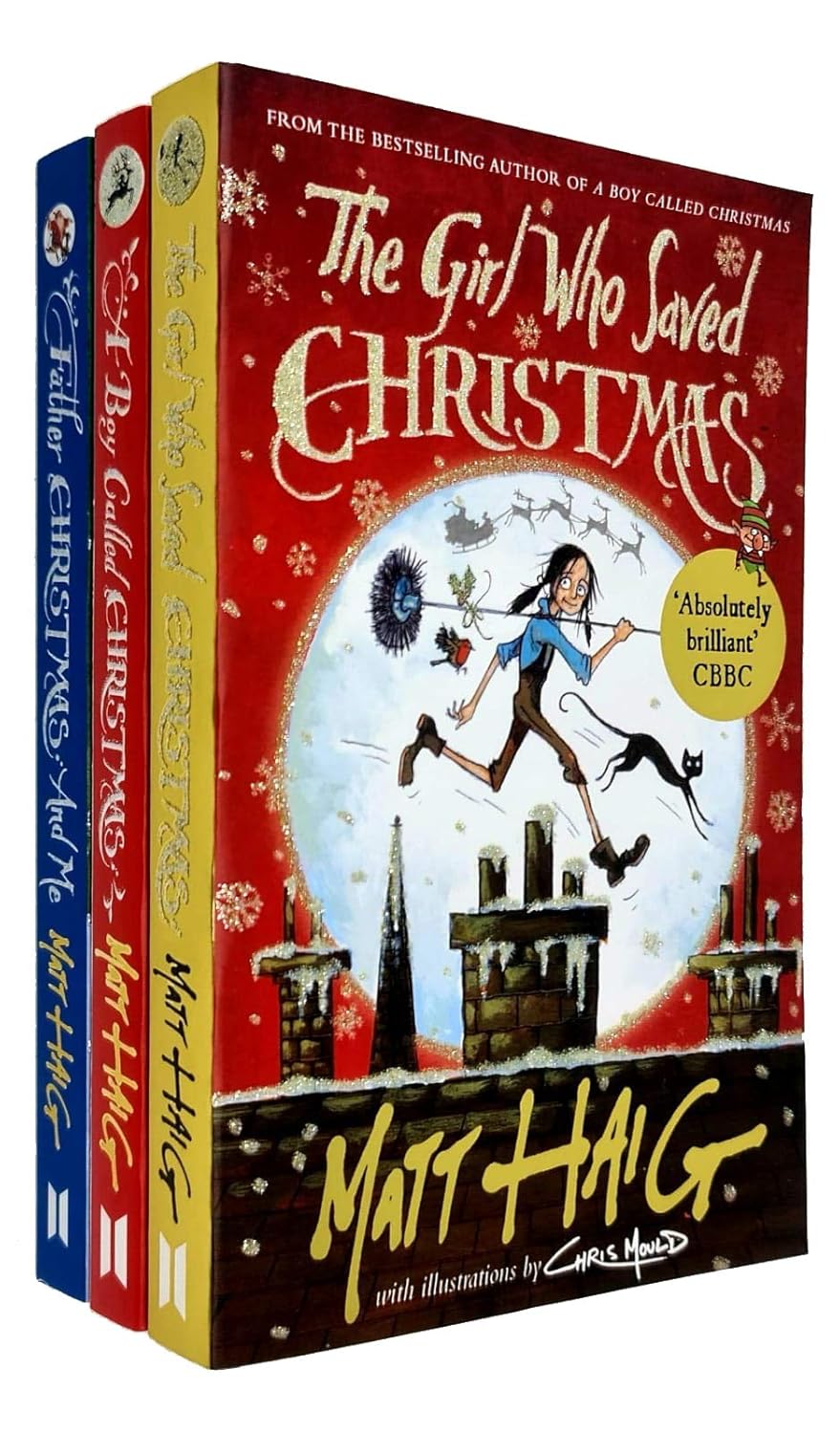 Matt Haig Christmas Series 3 Books Collection Set Father Christmas And Me, Girl Who Saved Christmas, A Boy Called Christmas - Lets Buy Books