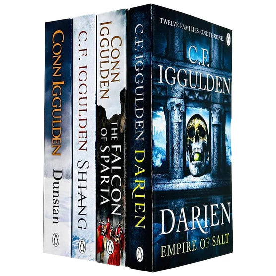 Conn Iggulden Series 4 Books Collection Set Darien, Shiang, The Falcon of Sparta - Lets Buy Books