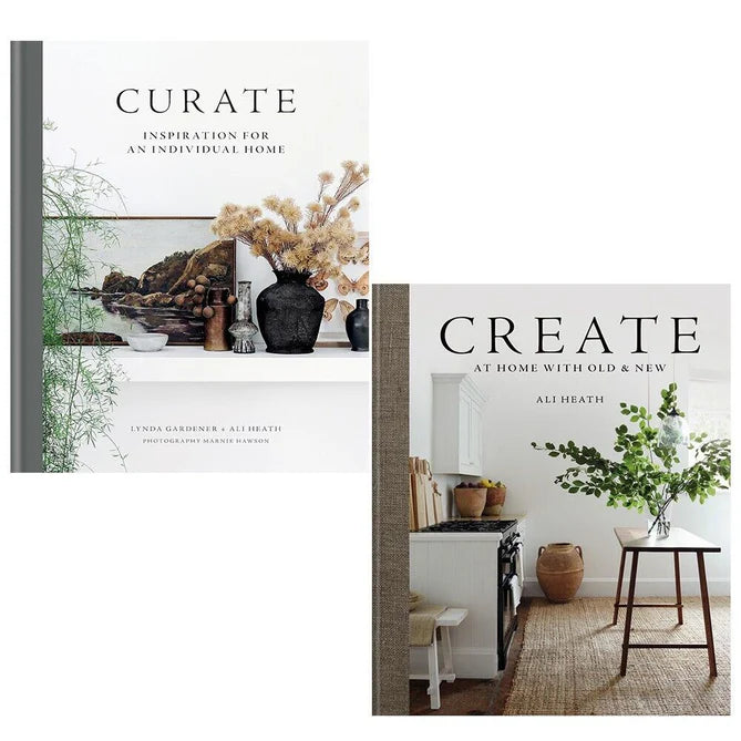Lynda Gardener, Ali Heath 2 Books Set Curate, Create At Home with Old Hardcover - Lets Buy Books