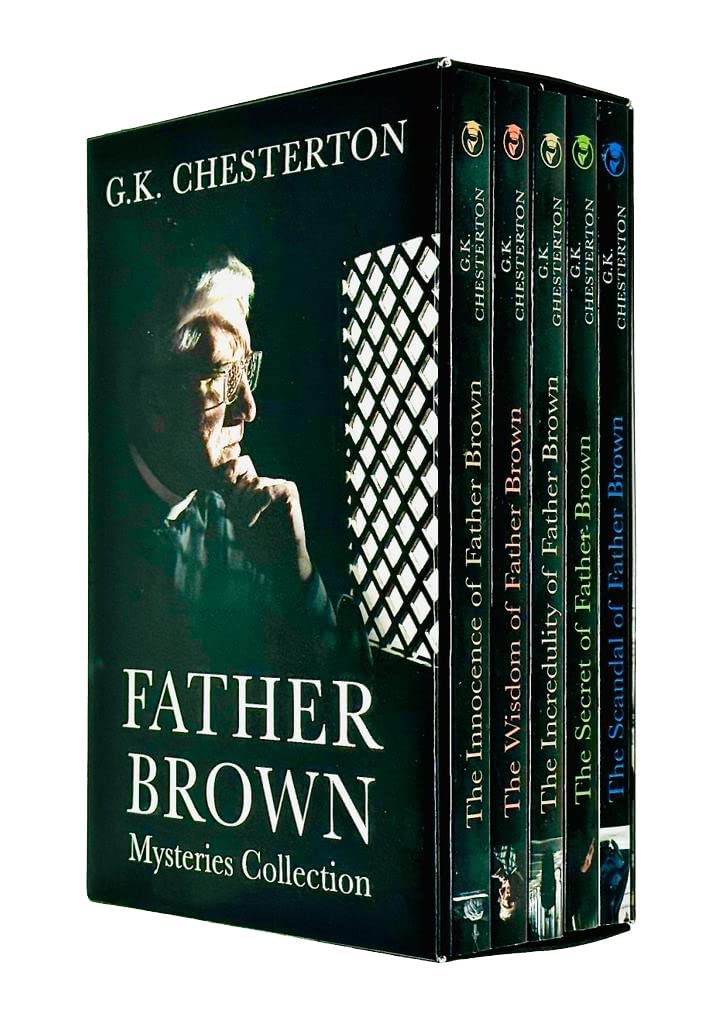 Father Brown Mysteries Collection 5 Books Box Set By G.K Chesterton Innocence, Wisdom, Incredulity, Secret & Scandal - Lets Buy Books