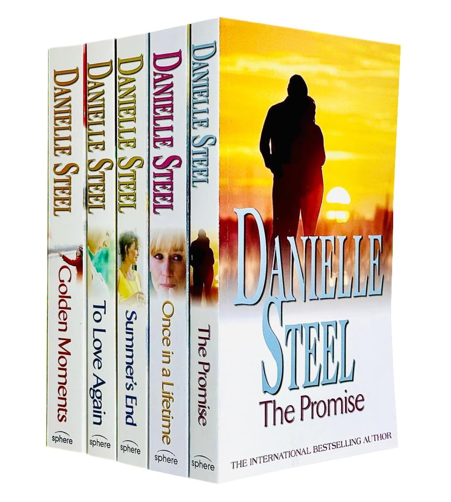 Danielle Steel 5 Books Set Golden Moments, Promise, Summer`s End, Once In A lifetime - Lets Buy Books