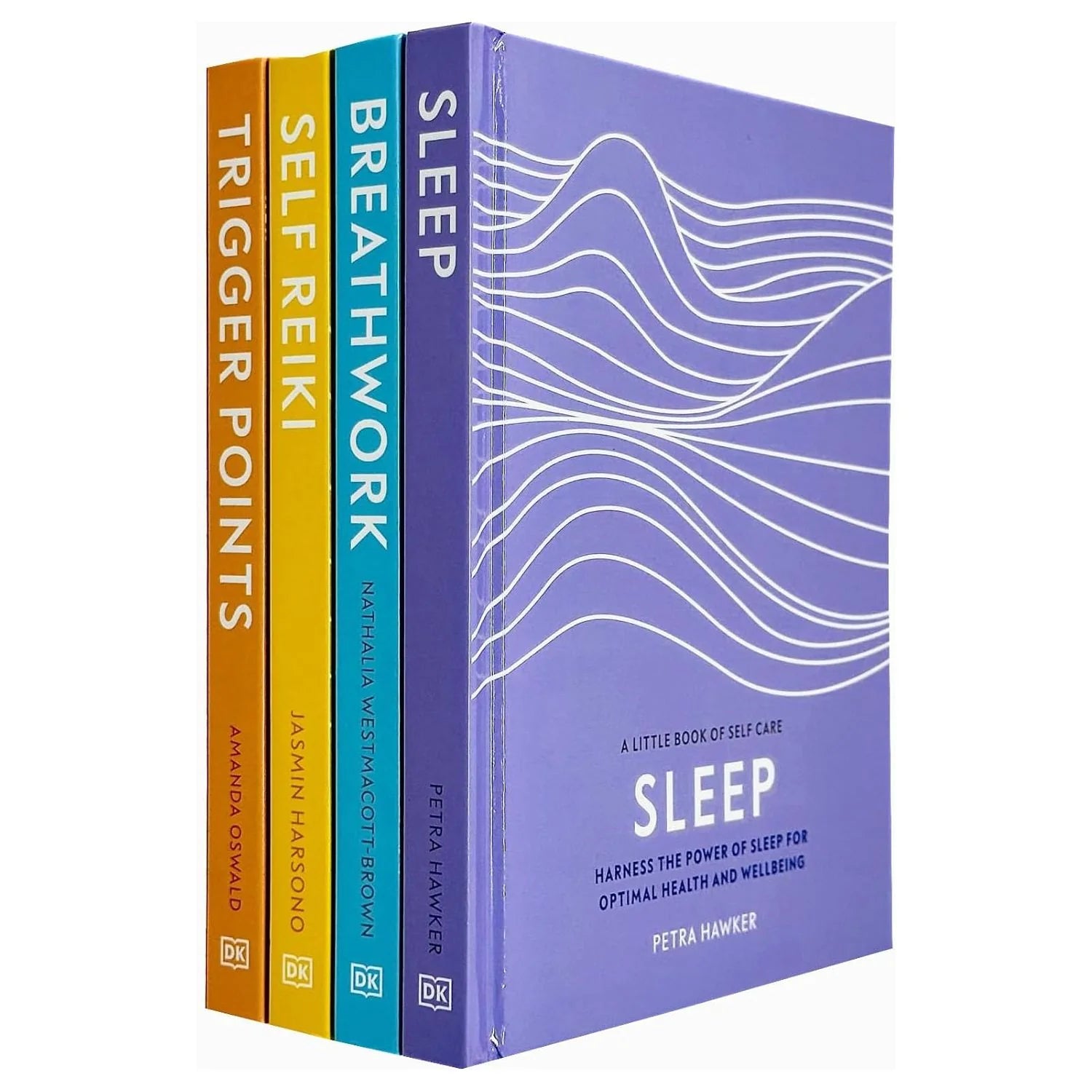 A Little Book of Self Care 4 Books Collection Set (Sleep, Breathwork, Self Reiki, Trigger Points) by Petra Hawker PhD - Paperback
