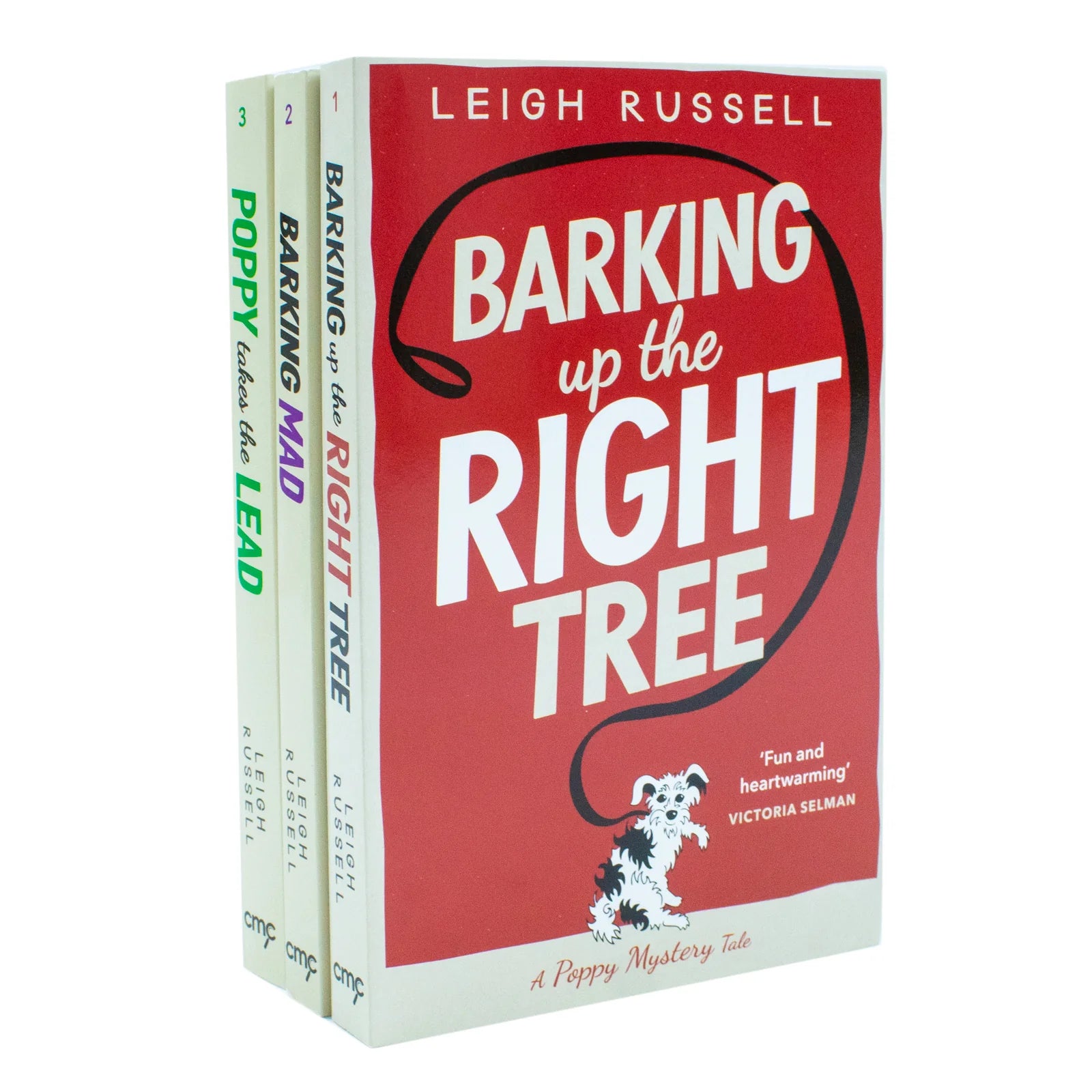 A Poppy Mystery Tale 3 Books Collection Set by Leigh Russell - Fiction Paperback - Barking Up the Right Tree, Barking Mad, Poppy Takes The Lead