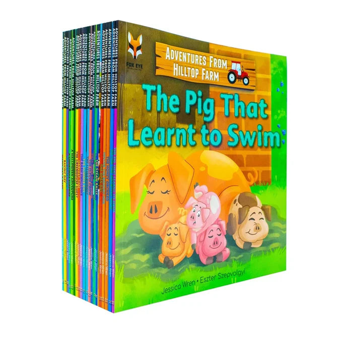 Adventures From Hilltop Farm 20 Books Collection Set by Jessica Wren - Paperback farm animal stories for ages 3-7
