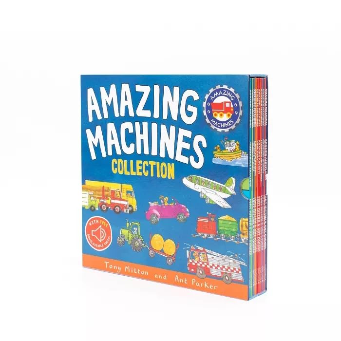 Amazing Machines Collection by Tony Mitton and Ant Parker 10 Book Paperback Box Set including Terrific Trains for ages 3-5