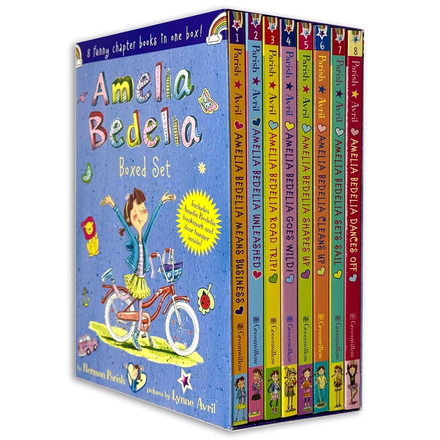 Amelia Bedelia 8 Books Collection Box Set by Herman Parish - paperback chapter books for ages 6-8