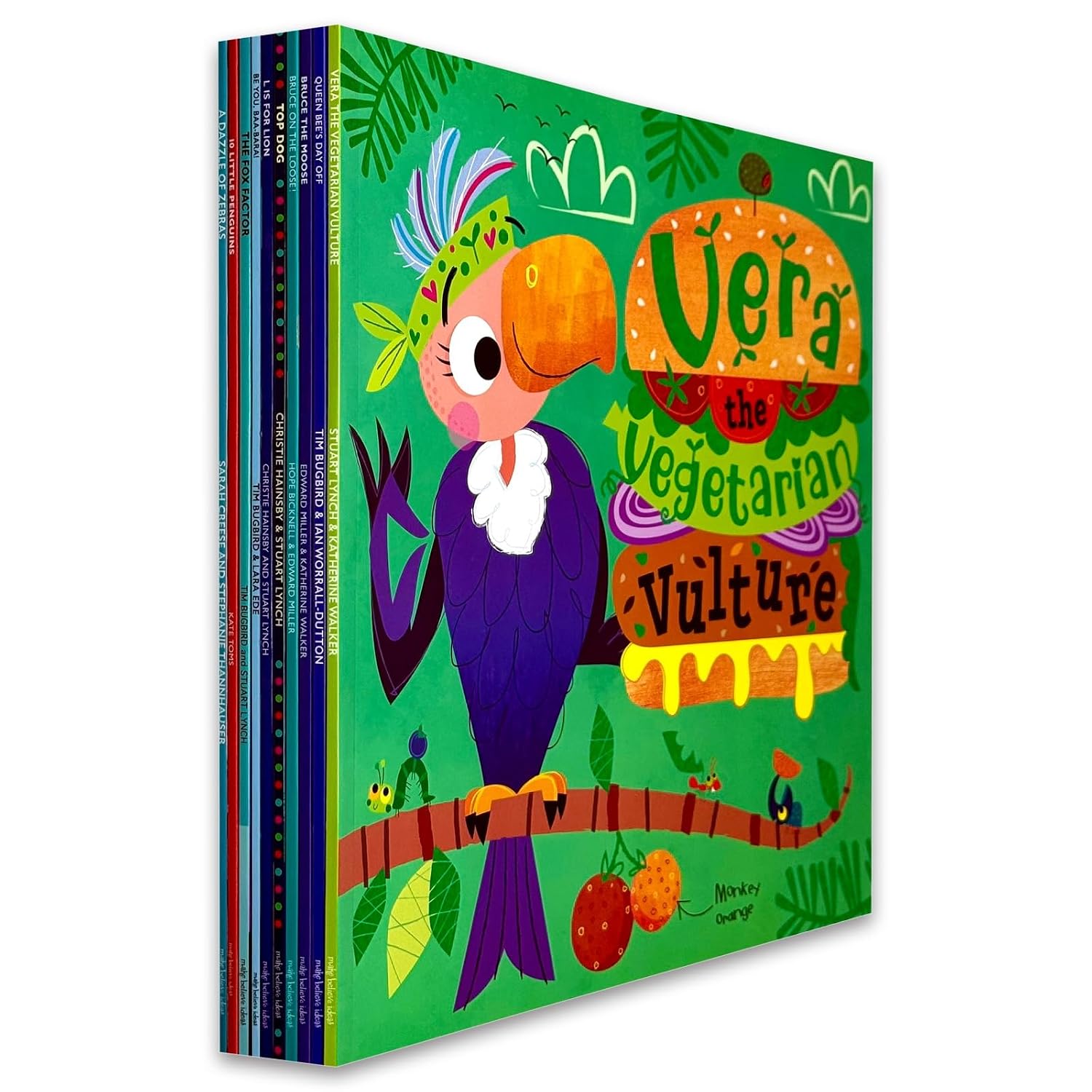 Animal Tales 10 Books Collection Set paperback cover, Vera the Vegetarian Vulture and Queen Bee's Day Off, ages 3-8
