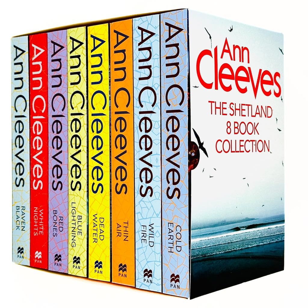Ann Cleeves Shetland Series 8 Books Collection Set - paperback fiction, featuring Raven Black, White Nights and more