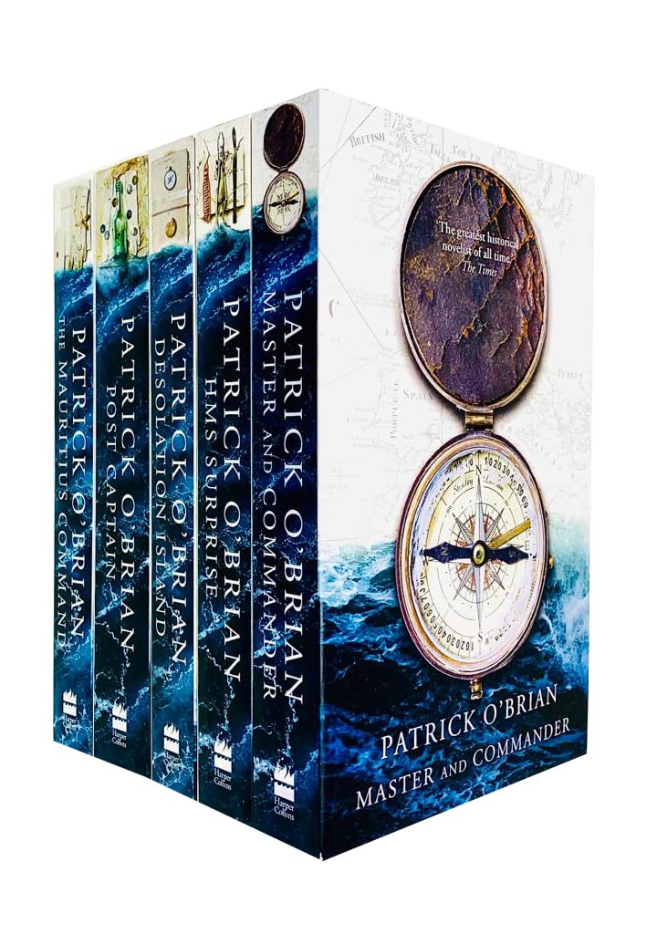 Aubrey-Maturin Series by Patrick O'Brian 5 Books Collection Set - Fiction - Paperback front covers