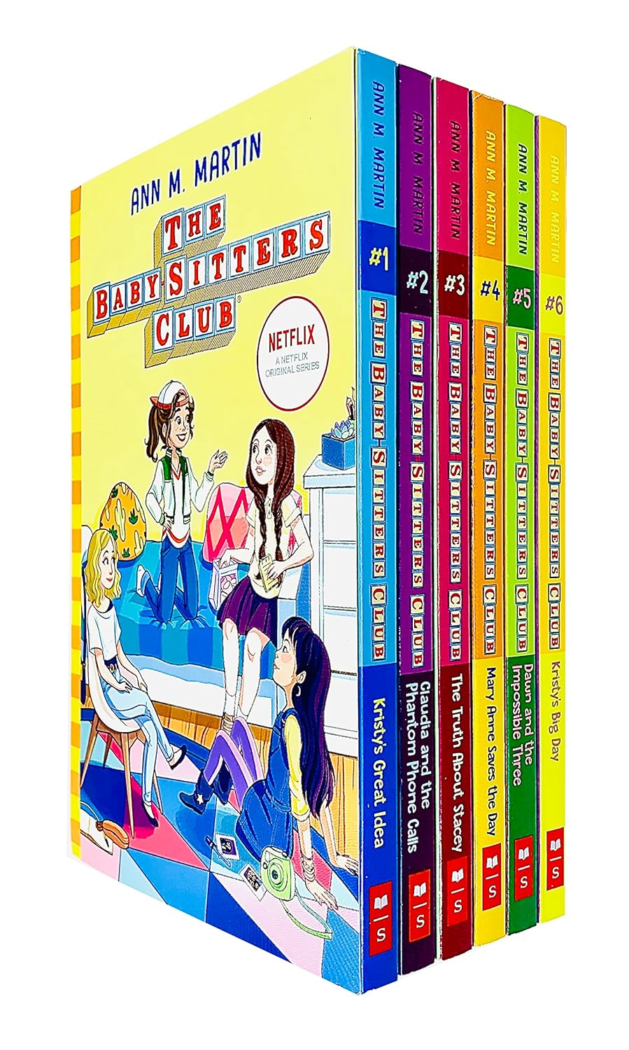 The Babysitters Club Books 1-6 Collection Set by Ann M. Martin - paperback front cover, ages 7-11