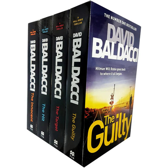 David Baldacci Will Robie Series 4 Books Collection Set ( Hit, the Innocent, the Target ) - Lets Buy Books