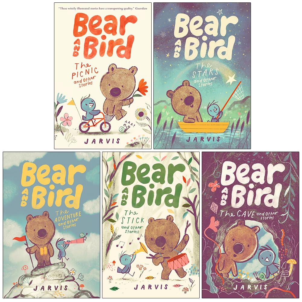 Bear and Bird Series by Jarvis - 5 Book Paperback Collection Set for Ages 5-8